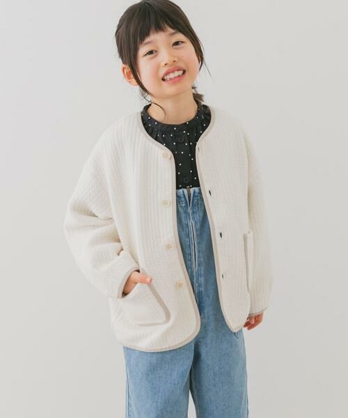 URBAN RESEARCH DOORS / アーバンリサーチ ドアーズ アウター | 『親子リンク』キルトノーカラージャケット(KIDS) | 詳細2