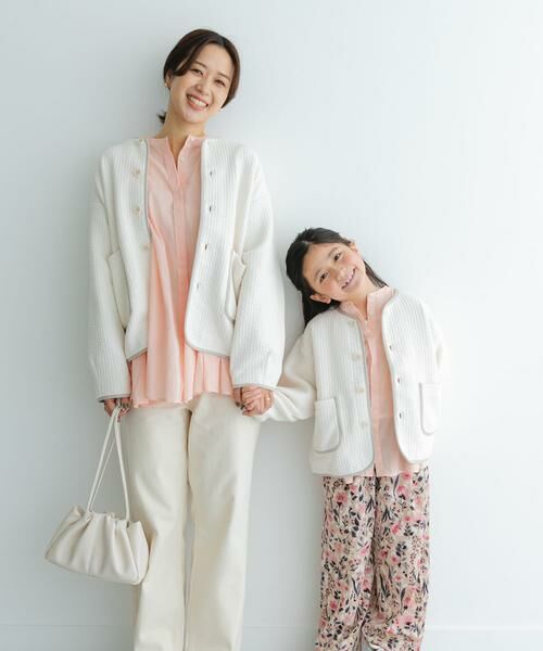 URBAN RESEARCH DOORS / アーバンリサーチ ドアーズ アウター | 『親子リンク』キルトノーカラージャケット(KIDS) | 詳細9