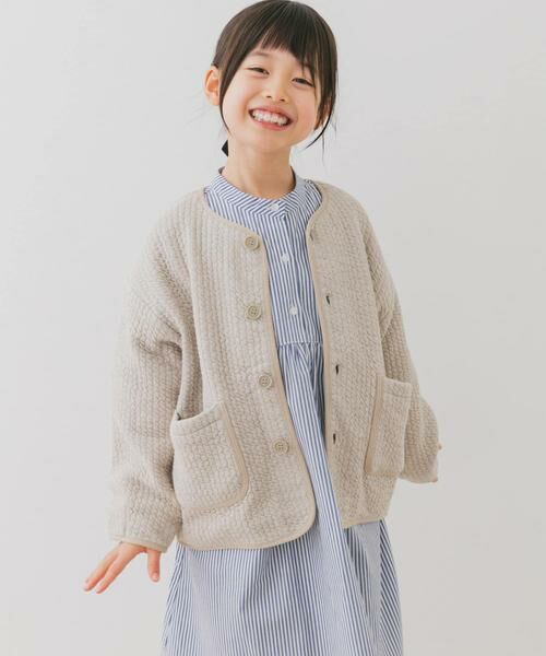 URBAN RESEARCH DOORS / アーバンリサーチ ドアーズ アウター | 『親子リンク』キルトノーカラージャケット(KIDS) | 詳細18