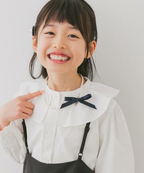 URBAN RESEARCH DOORS/アーバンリサーチ ドアーズ 2WAYリボンパールネックレス(KIDS) ネイビー one URBAN RESEARCH DOORS/アーバンリサーチ ドアーズ 2WAYリボンパールネックレス(KIDS) ネイビー one