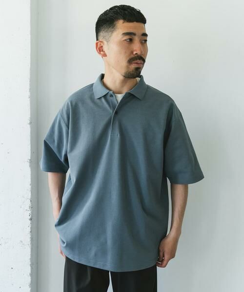 URBAN RESEARCH DOORS / アーバンリサーチ ドアーズ ポロシャツ | 『XLサイズ/WEB限定』『吸水速乾/接触冷感/イージーケア』クイックドライ 鹿の子 ポロシャツ | 詳細1
