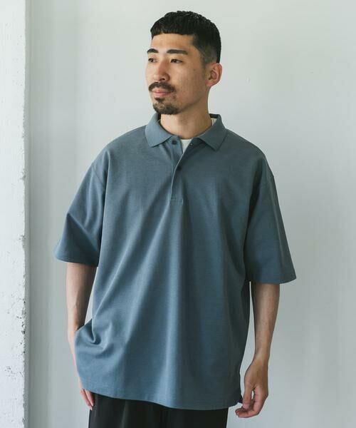 URBAN RESEARCH DOORS / アーバンリサーチ ドアーズ ポロシャツ | 『XLサイズ/WEB限定』『吸水速乾/接触冷感/イージーケア』クイックドライ 鹿の子 ポロシャツ | 詳細2
