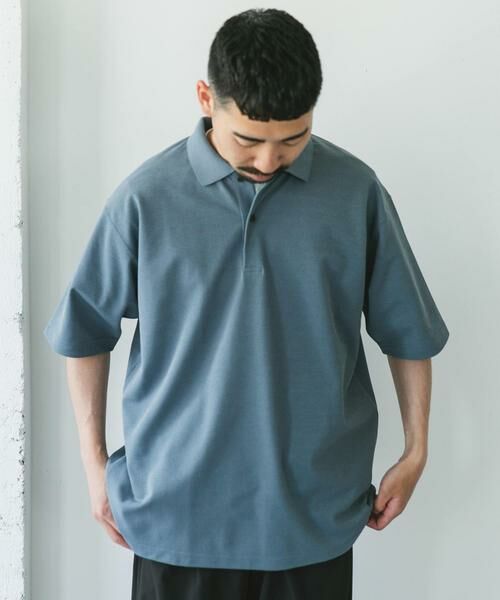 URBAN RESEARCH DOORS / アーバンリサーチ ドアーズ ポロシャツ | 『XLサイズ/WEB限定』『吸水速乾/接触冷感/イージーケア』クイックドライ 鹿の子 ポロシャツ | 詳細3