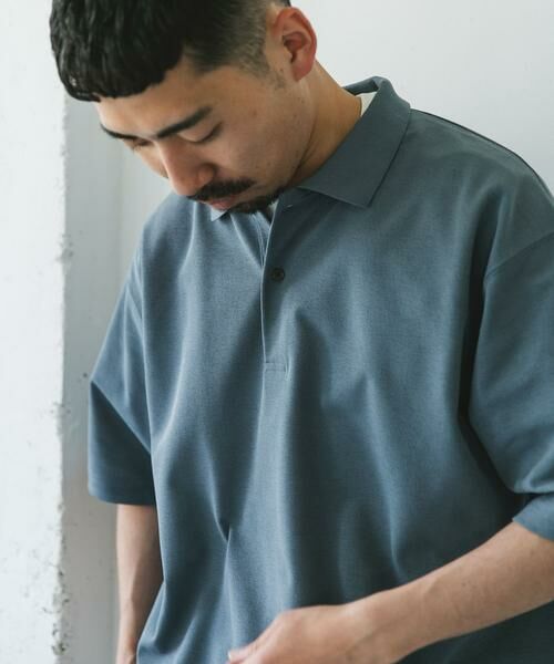 URBAN RESEARCH DOORS / アーバンリサーチ ドアーズ ポロシャツ | 『XLサイズ/WEB限定』『吸水速乾/接触冷感/イージーケア』クイックドライ 鹿の子 ポロシャツ | 詳細5