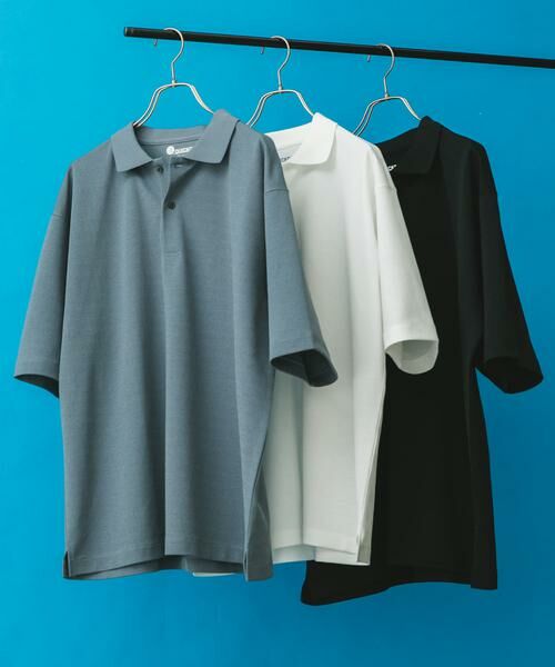 URBAN RESEARCH DOORS / アーバンリサーチ ドアーズ ポロシャツ | 『XLサイズ/WEB限定』『吸水速乾/接触冷感/イージーケア』クイックドライ 鹿の子 ポロシャツ | 詳細8