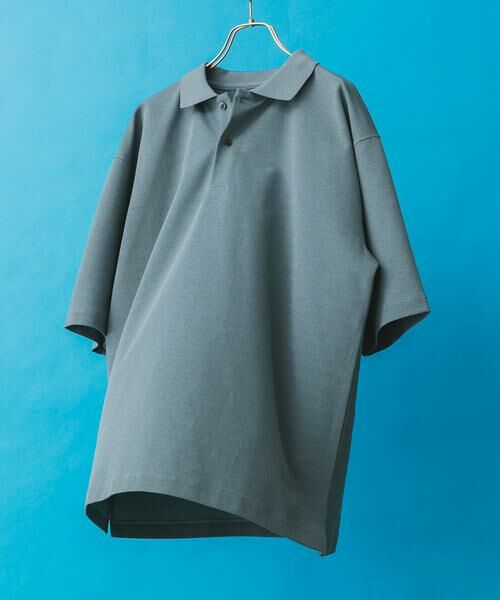 URBAN RESEARCH DOORS / アーバンリサーチ ドアーズ ポロシャツ | 『XLサイズ/WEB限定』『吸水速乾/接触冷感/イージーケア』クイックドライ 鹿の子 ポロシャツ(ブルー系その他)