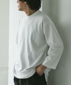 URBAN RESEARCH DOORS / アーバンリサーチ ドアーズ Tシャツ | ポンチ8分袖ラウンドヘムTシャツ