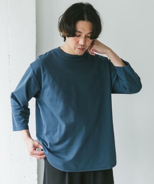 URBAN RESEARCH DOORS / アーバンリサーチ ドアーズ Tシャツ | ポンチ8分袖ラウンドヘムTシャツ | 詳細4