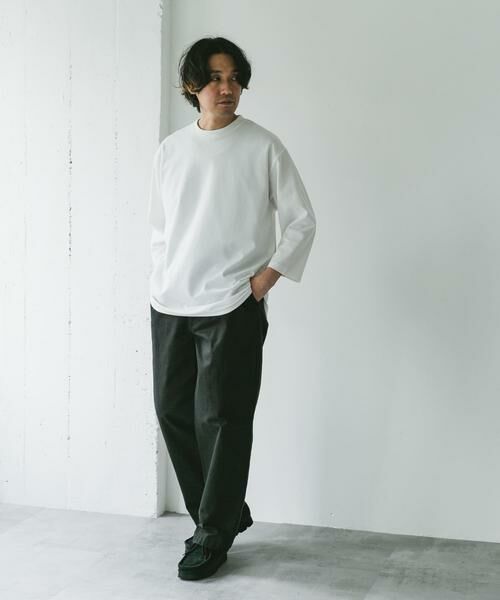 URBAN RESEARCH DOORS / アーバンリサーチ ドアーズ Tシャツ | ポンチ8分袖ラウンドヘムTシャツ | 詳細17