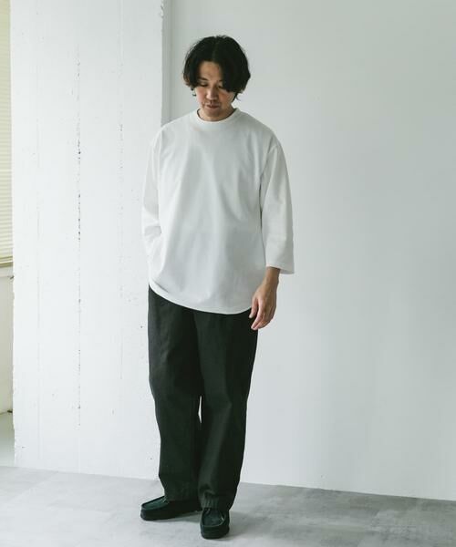 URBAN RESEARCH DOORS / アーバンリサーチ ドアーズ Tシャツ | ポンチ8分袖ラウンドヘムTシャツ | 詳細18