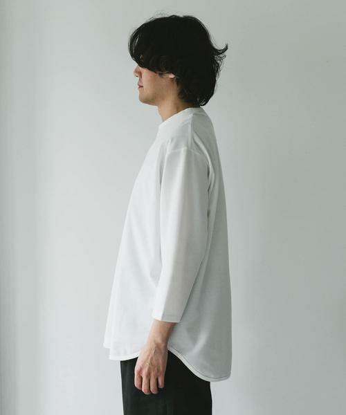 URBAN RESEARCH DOORS / アーバンリサーチ ドアーズ Tシャツ | ポンチ8分袖ラウンドヘムTシャツ | 詳細20