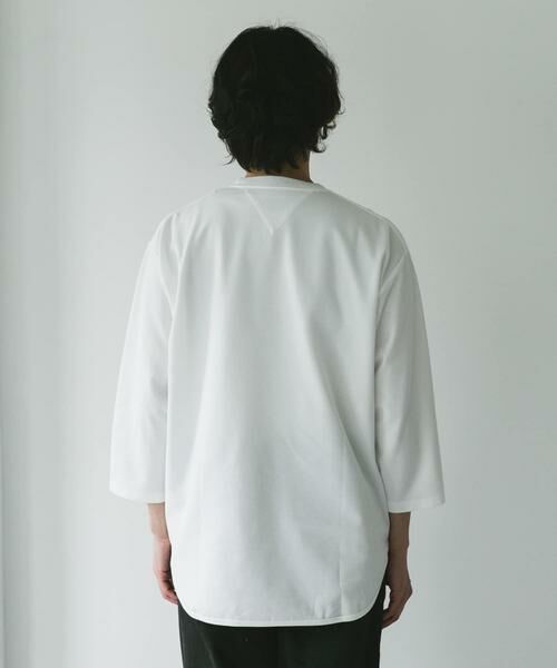 URBAN RESEARCH DOORS / アーバンリサーチ ドアーズ Tシャツ | ポンチ8分袖ラウンドヘムTシャツ | 詳細21