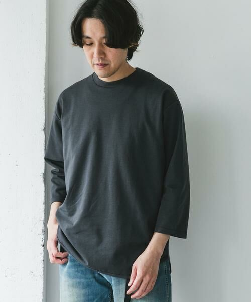 URBAN RESEARCH DOORS / アーバンリサーチ ドアーズ Tシャツ | ポンチ8分袖ラウンドヘムTシャツ | 詳細24