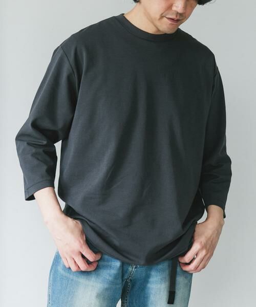 URBAN RESEARCH DOORS / アーバンリサーチ ドアーズ Tシャツ | ポンチ8分袖ラウンドヘムTシャツ | 詳細27