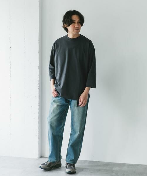 URBAN RESEARCH DOORS / アーバンリサーチ ドアーズ Tシャツ | ポンチ8分袖ラウンドヘムTシャツ | 詳細28