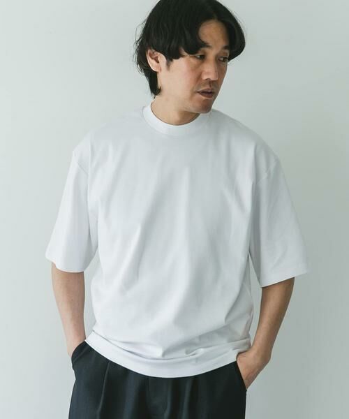 URBAN RESEARCH DOORS / アーバンリサーチ ドアーズ Tシャツ | 『UR TECH』防汚ワイドテーパードTシャツ | 詳細16