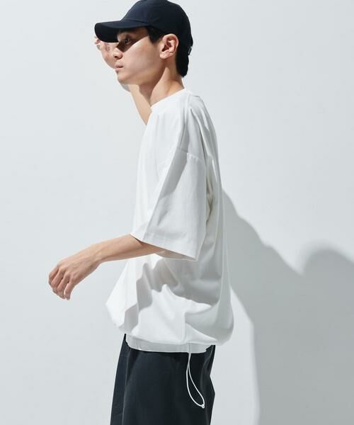 URBAN RESEARCH DOORS / アーバンリサーチ ドアーズ Tシャツ | 『仁村紗和さん着用』『UR TECH』サマシェア ドロストTシャツ | 詳細2