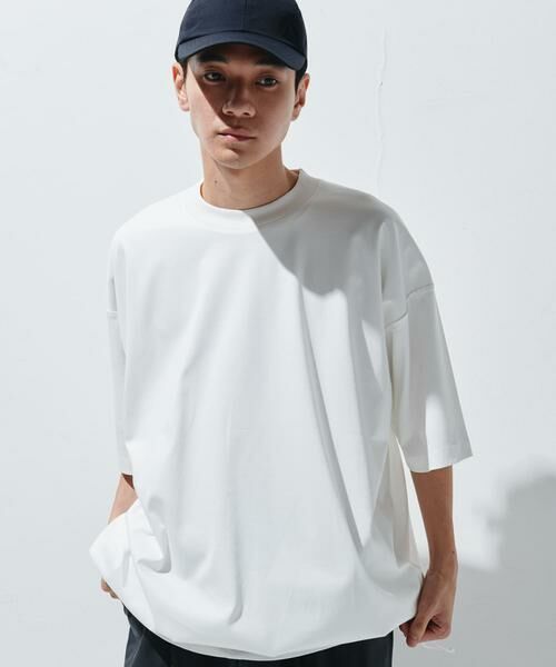 URBAN RESEARCH DOORS / アーバンリサーチ ドアーズ Tシャツ | 『仁村紗和さん着用』『UR TECH』サマシェア ドロストTシャツ | 詳細4