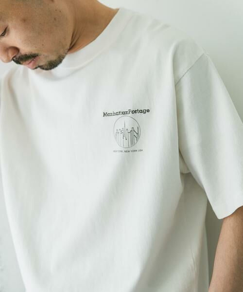 URBAN RESEARCH DOORS / アーバンリサーチ ドアーズ Tシャツ | 『別注』MANHATTAN PORTAGE×DOORS　1ポイントプリントTシャツ | 詳細15