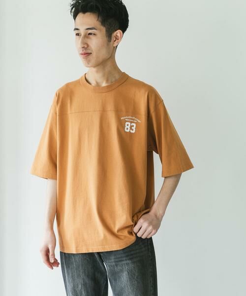 URBAN RESEARCH DOORS / アーバンリサーチ ドアーズ Tシャツ | 『別注』MANHATTAN PORTAGE×DOORS　フットボール オーバーサイズTシャツ | 詳細1