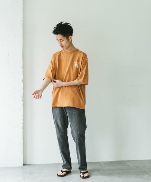 URBAN RESEARCH DOORS / アーバンリサーチ ドアーズ Tシャツ | 『別注』MANHATTAN PORTAGE×DOORS　フットボール オーバーサイズTシャツ | 詳細10