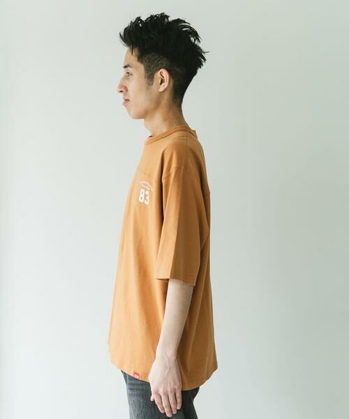 URBAN RESEARCH DOORS / アーバンリサーチ ドアーズ Tシャツ | 『別注』MANHATTAN PORTAGE×DOORS　フットボール オーバーサイズTシャツ | 詳細12