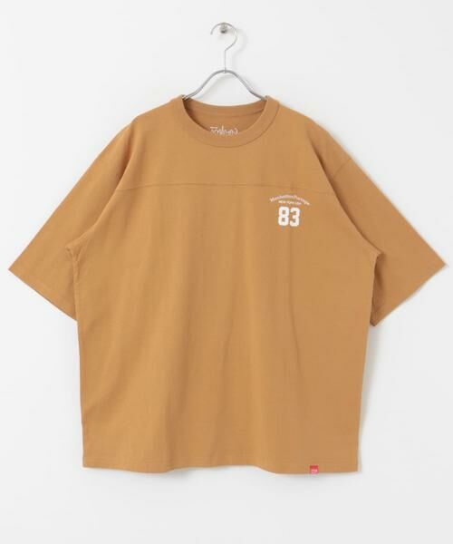 URBAN RESEARCH DOORS / アーバンリサーチ ドアーズ Tシャツ | 『別注』MANHATTAN PORTAGE×DOORS　フットボール オーバーサイズTシャツ | 詳細14