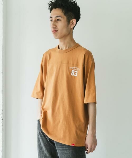 URBAN RESEARCH DOORS / アーバンリサーチ ドアーズ Tシャツ | 『別注』MANHATTAN PORTAGE×DOORS　フットボール オーバーサイズTシャツ | 詳細4