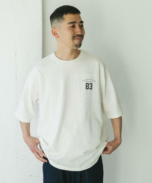 URBAN RESEARCH DOORS / アーバンリサーチ ドアーズ Tシャツ | 『別注』MANHATTAN PORTAGE×DOORS　フットボール オーバーサイズTシャツ | 詳細16