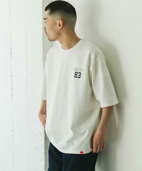 URBAN RESEARCH DOORS / アーバンリサーチ ドアーズ Tシャツ | 『別注』MANHATTAN PORTAGE×DOORS　フットボール オーバーサイズTシャツ | 詳細17