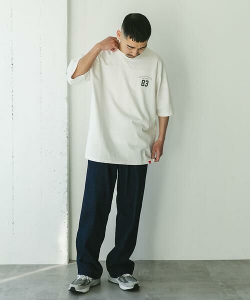 URBAN RESEARCH DOORS / アーバンリサーチ ドアーズ Tシャツ | 『別注』MANHATTAN PORTAGE×DOORS　フットボール オーバーサイズTシャツ | 詳細20