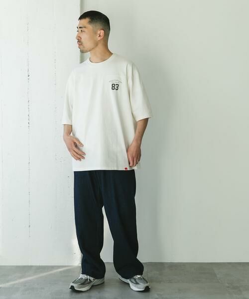 URBAN RESEARCH DOORS / アーバンリサーチ ドアーズ Tシャツ | 『別注』MANHATTAN PORTAGE×DOORS　フットボール オーバーサイズTシャツ | 詳細21