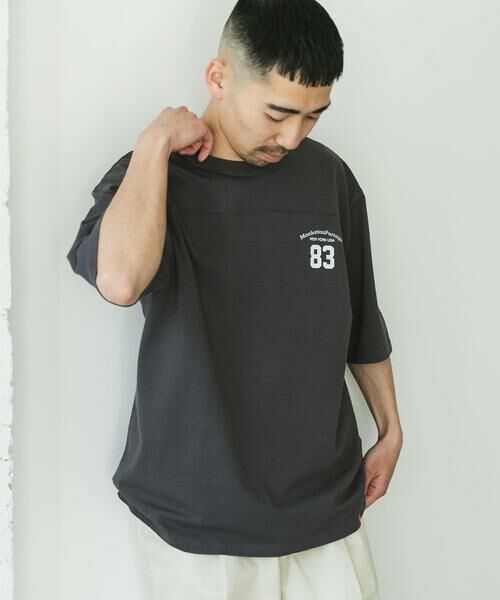URBAN RESEARCH DOORS / アーバンリサーチ ドアーズ Tシャツ | 『別注』MANHATTAN PORTAGE×DOORS　フットボール オーバーサイズTシャツ | 詳細26