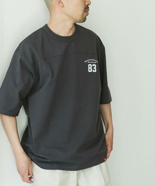 URBAN RESEARCH DOORS / アーバンリサーチ ドアーズ Tシャツ | 『別注』MANHATTAN PORTAGE×DOORS　フットボール オーバーサイズTシャツ | 詳細27