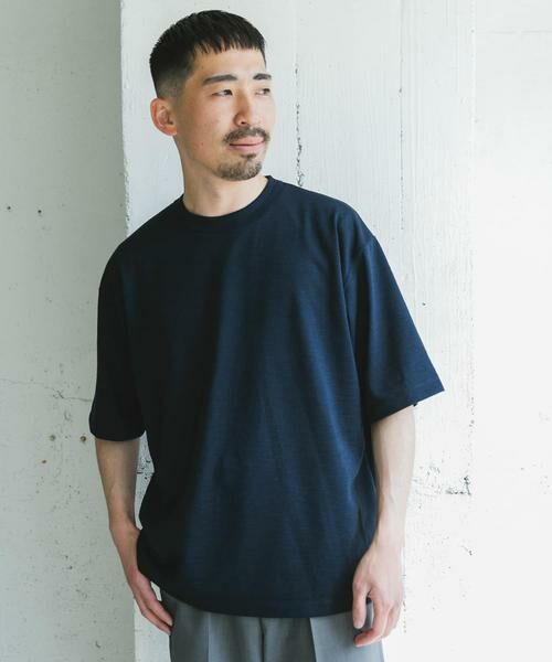 URBAN RESEARCH DOORS / アーバンリサーチ ドアーズ Tシャツ | JAPAN FABRIC リネンライクTシャツ | 詳細1