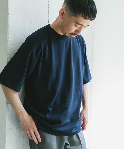 URBAN RESEARCH DOORS / アーバンリサーチ ドアーズ Tシャツ | JAPAN FABRIC リネンライクTシャツ | 詳細2
