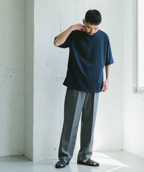 URBAN RESEARCH DOORS / アーバンリサーチ ドアーズ Tシャツ | JAPAN FABRIC リネンライクTシャツ | 詳細4