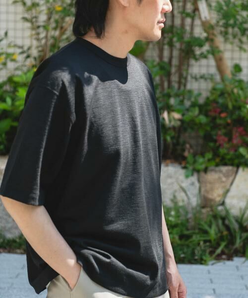 URBAN RESEARCH DOORS / アーバンリサーチ ドアーズ Tシャツ | JAPAN FABRIC リネンライクTシャツ | 詳細11