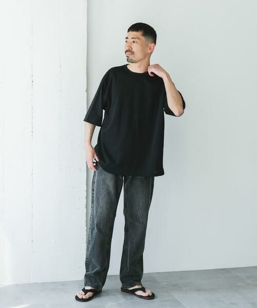 URBAN RESEARCH DOORS / アーバンリサーチ ドアーズ Tシャツ | JAPAN FABRIC リネンライクTシャツ | 詳細21