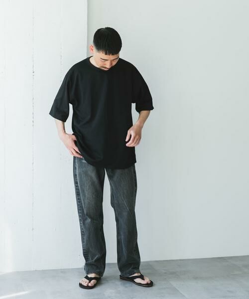 URBAN RESEARCH DOORS / アーバンリサーチ ドアーズ Tシャツ | JAPAN FABRIC リネンライクTシャツ | 詳細22