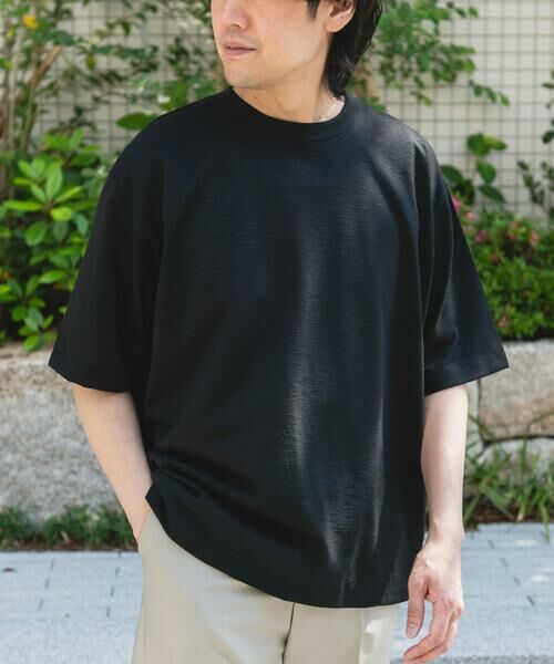 URBAN RESEARCH DOORS / アーバンリサーチ ドアーズ Tシャツ | JAPAN FABRIC リネンライクTシャツ | 詳細12