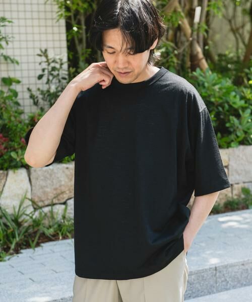 URBAN RESEARCH DOORS / アーバンリサーチ ドアーズ Tシャツ | JAPAN FABRIC リネンライクTシャツ | 詳細13