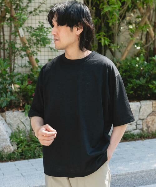 URBAN RESEARCH DOORS / アーバンリサーチ ドアーズ Tシャツ | JAPAN FABRIC リネンライクTシャツ | 詳細14
