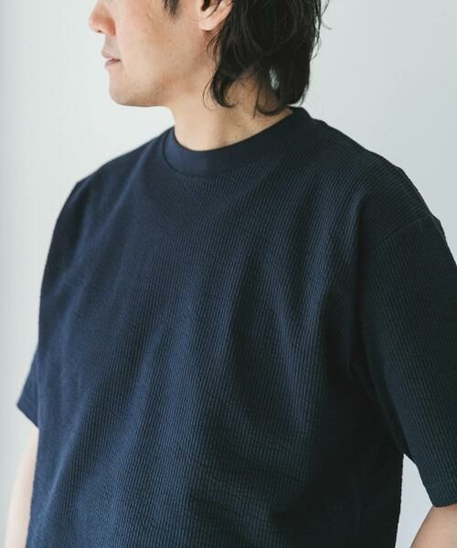 URBAN RESEARCH DOORS / アーバンリサーチ ドアーズ Tシャツ | シルケットシアサッカーTシャツ | 詳細4