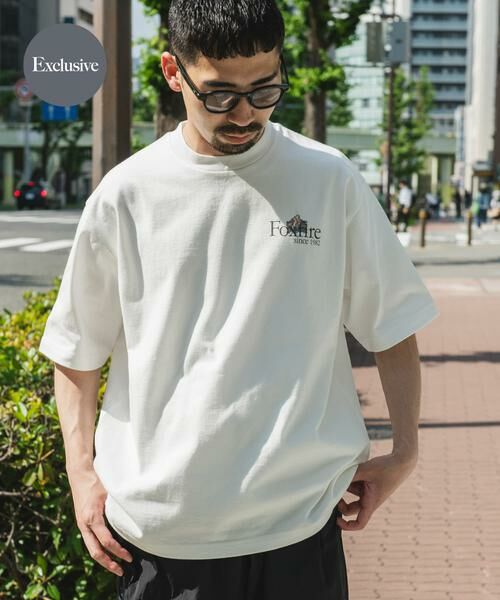 URBAN RESEARCH DOORS/アーバンリサーチ ドアーズ 『別注』Foxfire×DOORS 焚火プリントTシャツ ホワイト L URBAN RESEARCH DOORS/アーバンリサーチ ドアーズ 『別注』Foxfire×DOORS 焚火プリントTシャツ ホワイト L