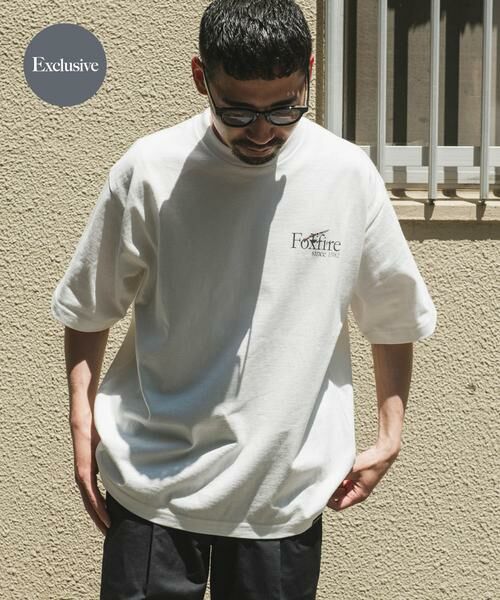 URBAN RESEARCH DOORS/アーバンリサーチ ドアーズ 『別注』Foxfire×DOORS 釣り竿プリントTシャツ ホワイト M URBAN RESEARCH DOORS/アーバンリサーチ ドアーズ 『別注』Foxfire×DOORS 釣り竿プリントTシャツ ホワイト M