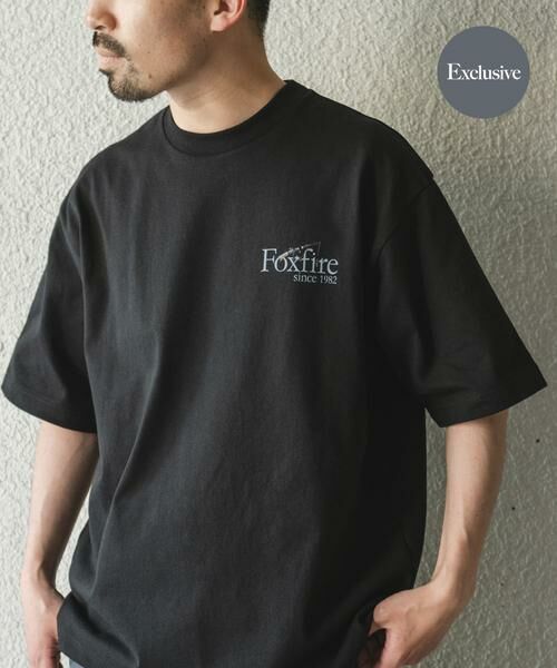 URBAN RESEARCH DOORS/アーバンリサーチ ドアーズ 『別注』Foxfire×DOORS 釣り竿プリントTシャツ ブラック M URBAN RESEARCH DOORS/アーバンリサーチ ドアーズ 『別注』Foxfire×DOORS 釣り竿プリントTシャツ ブラック M