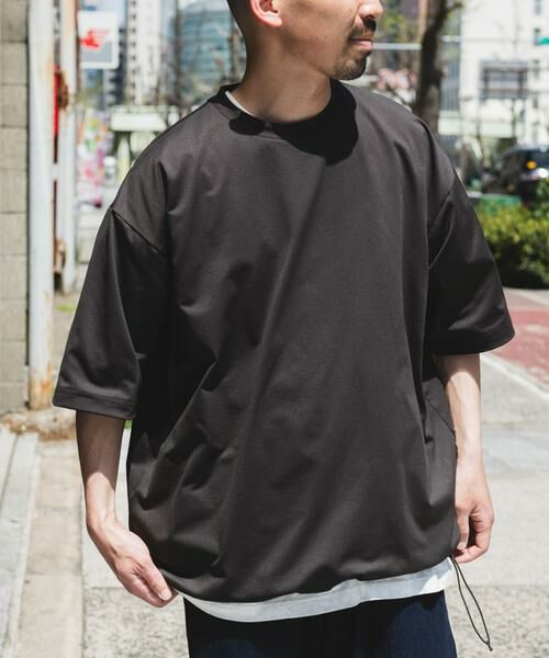 URBAN RESEARCH DOORS / アーバンリサーチ ドアーズ Tシャツ | URD Drawstring Short-Sleeve T-shirts | 詳細1
