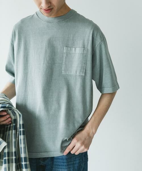 URBAN RESEARCH DOORS/アーバンリサーチ ドアーズ ピグメントダイ半袖Tシャツ ライトブルー L URBAN RESEARCH DOORS/アーバンリサーチ ドアーズ ピグメントダイ半袖Tシャツ ライトブルー L