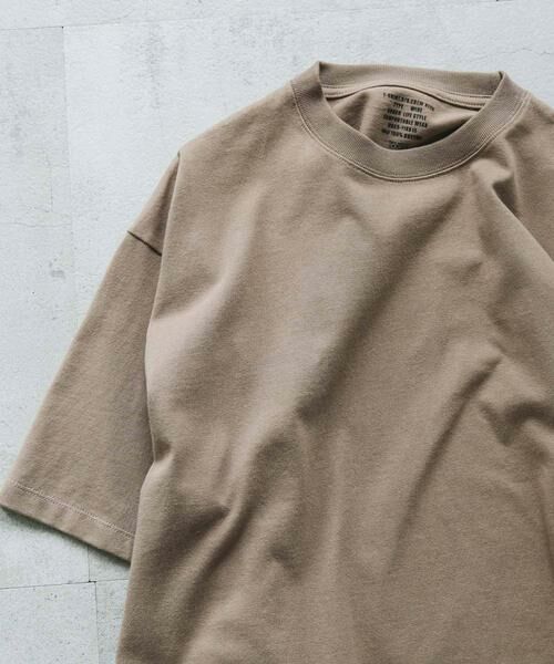 URBAN RESEARCH DOORS/アーバンリサーチ ドアーズ 10オンス クルーネックショートスリーブTシャツ ベージュ M